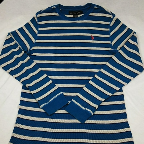 U.S. Polo Assn. Other - U.S. Polo Assn. Men's Striped Thermal Tee
